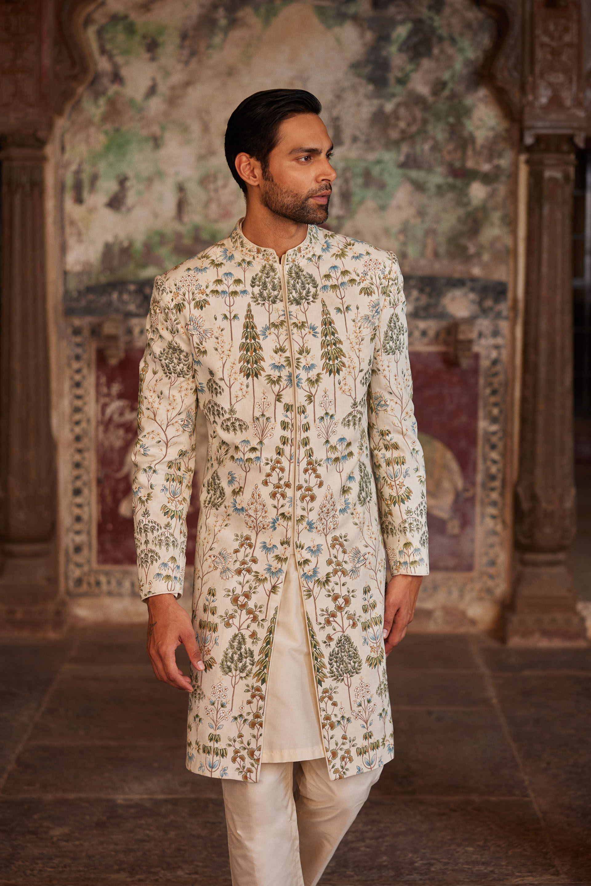 Sherwani off white store